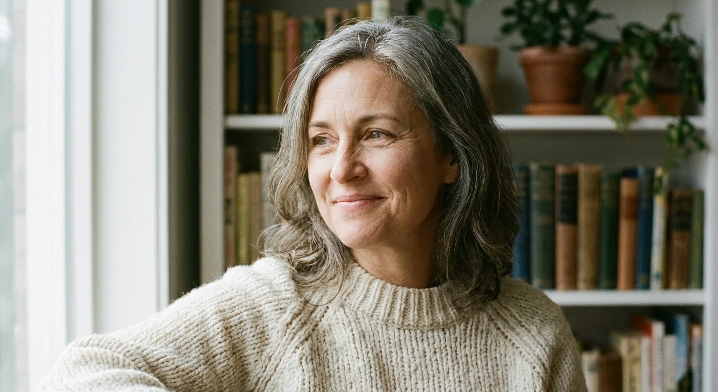 A close-up portrait of a mature woman with a warm, empathetic expression, representing the 'voices' in the article.